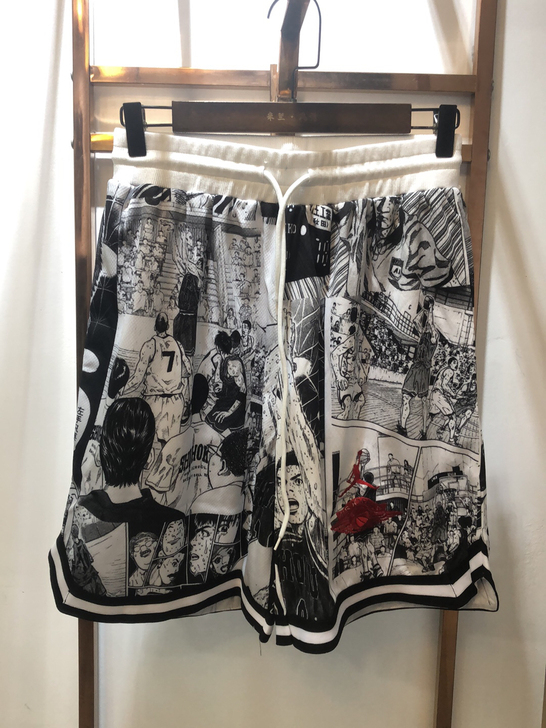 aj灌篮高手刺绣透气运动篮球裤 m码