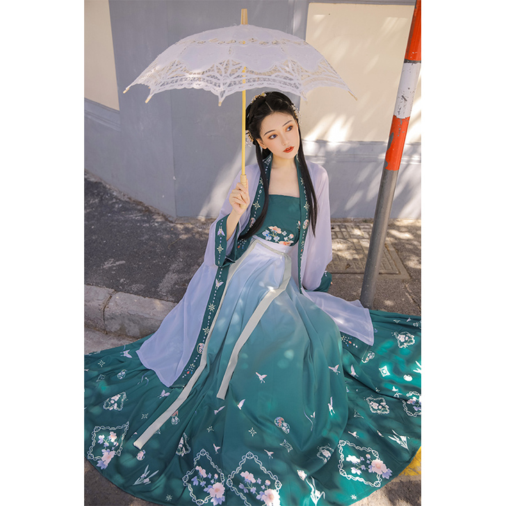 荨茉【玉腰奴】宋制褙子原创汉服女对襟正品日...