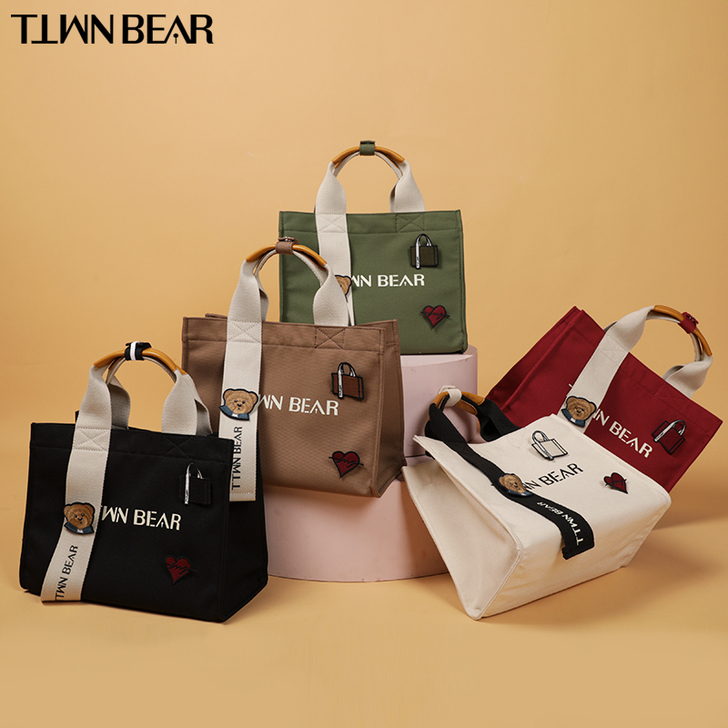 天天维尼熊2020新款小众简约系列多口袋彩...