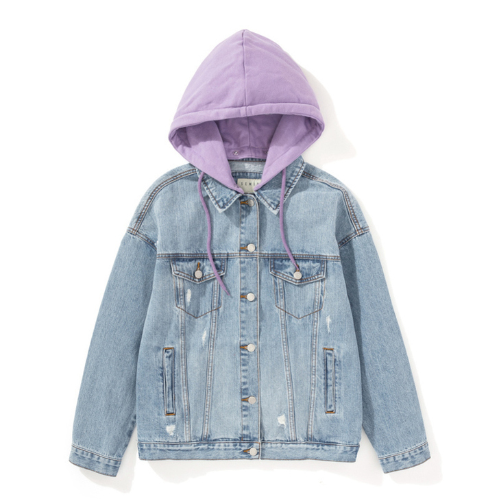 【38活动价】森马牛仔外套女春季2020新...