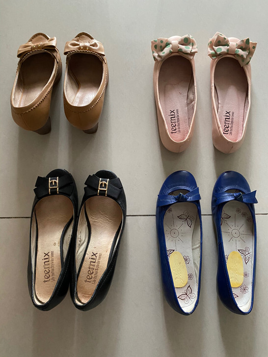 多款合集～转天美意他她平跟坡跟百丽蝴蝶结3...