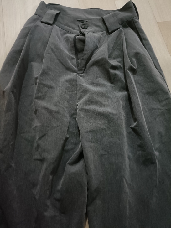 女高品质小西装宽松裤子显瘦