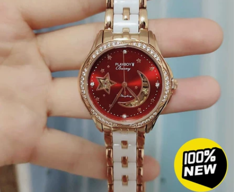 花花公子正品牌手表女2022年新款全自动机...