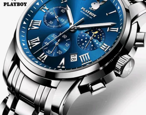 正品花花公子男士手表官方正品，礼盒包装 感...
