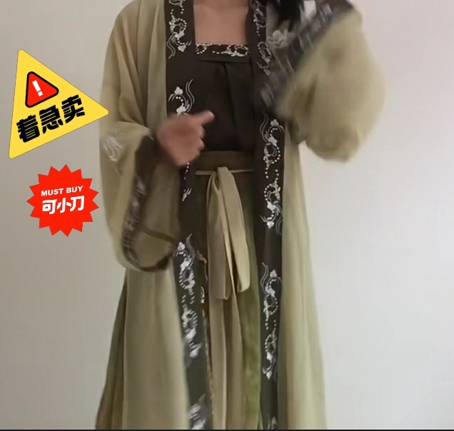 玖月初花寻烟宋制汉服，正的，仅试穿，有意可...