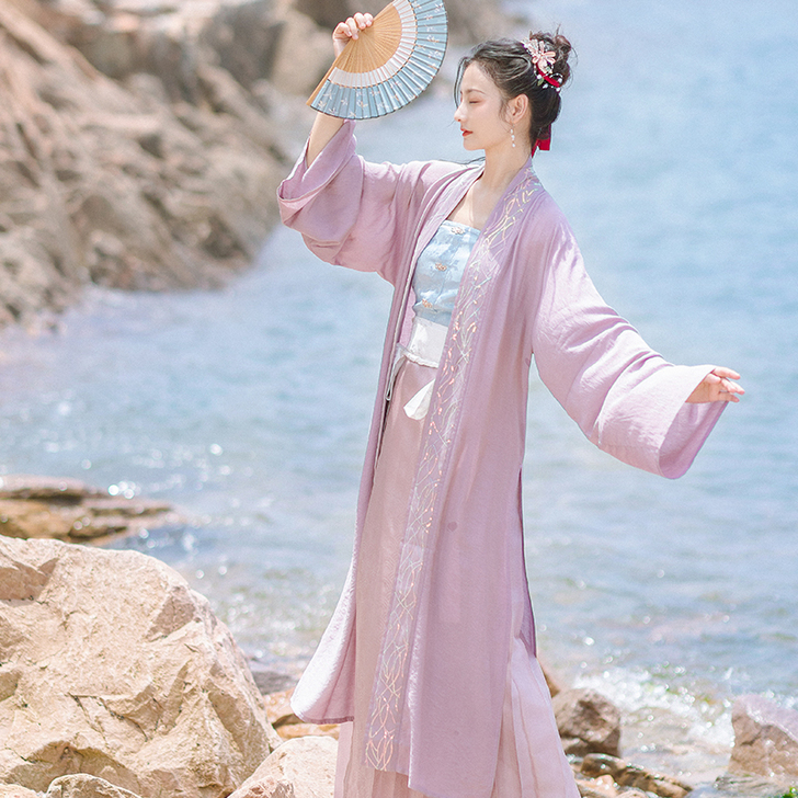 宋制长褙子+百迭裙