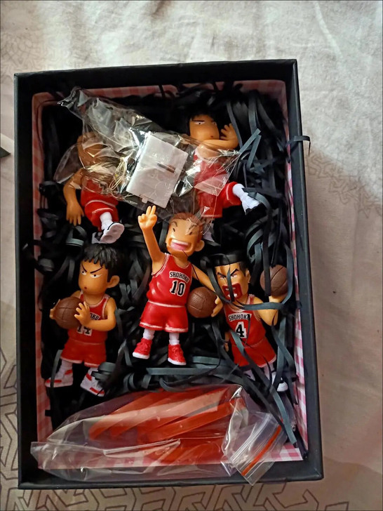 15元五个灌篮高手全套玩具手办烘焙蛋糕摆件...