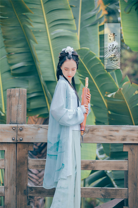 清泓记 汉服女 空濛褙子两件套 宋制 全新...