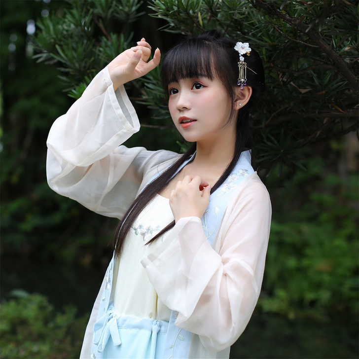 兰若庭 双子宋裤套之蓝色系列