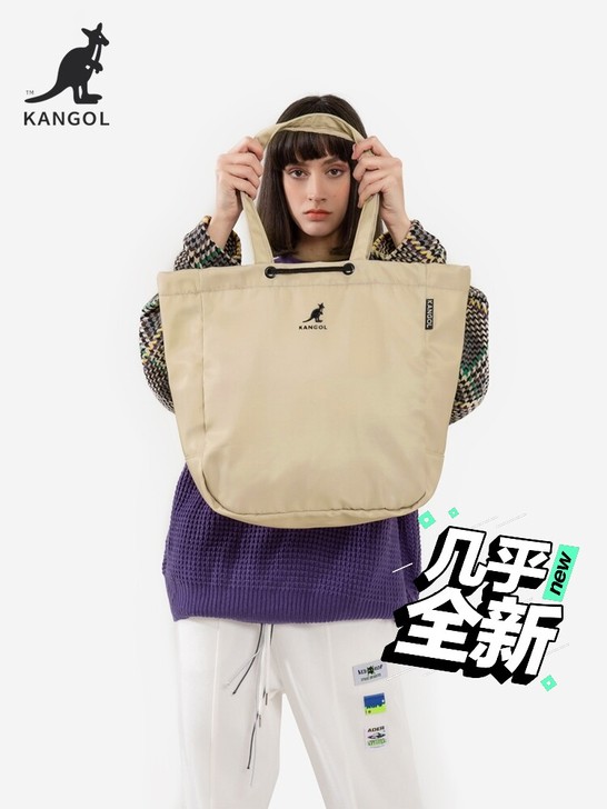 KANGOL官方正品尼龙抽绳大容量健身防水...