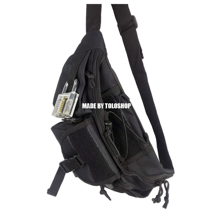 TOLOSHOP/自主暗黑系  机能多口袋...