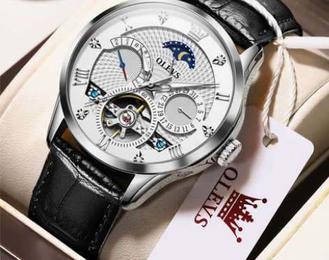 手表男士机械表镂空全自动瑞士认证2021年...