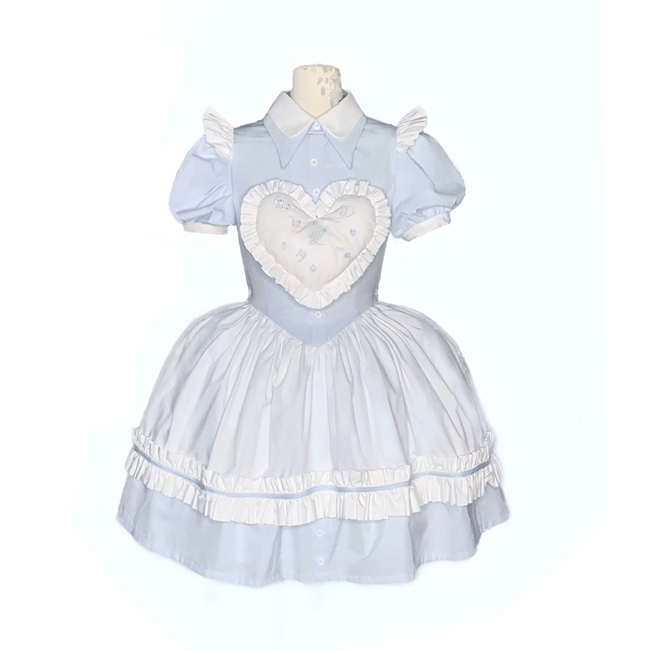 出 爱丽丝图鉴op 蓝白op m码 无腿环