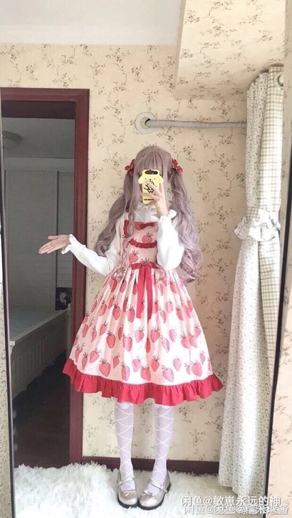 草莓塔 穿一洗一 均码 已绝版了 一直压箱...