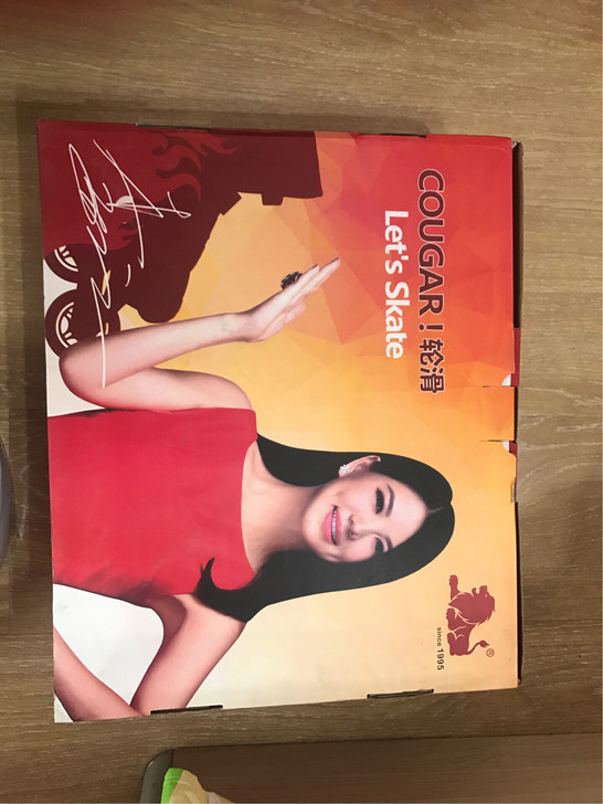 美洲狮溜冰鞋儿童平花鞋初学者专业旱冰鞋转让