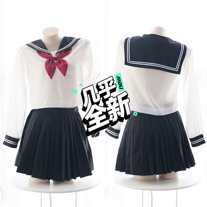七了个三美少女cosplay日式水手制服青...