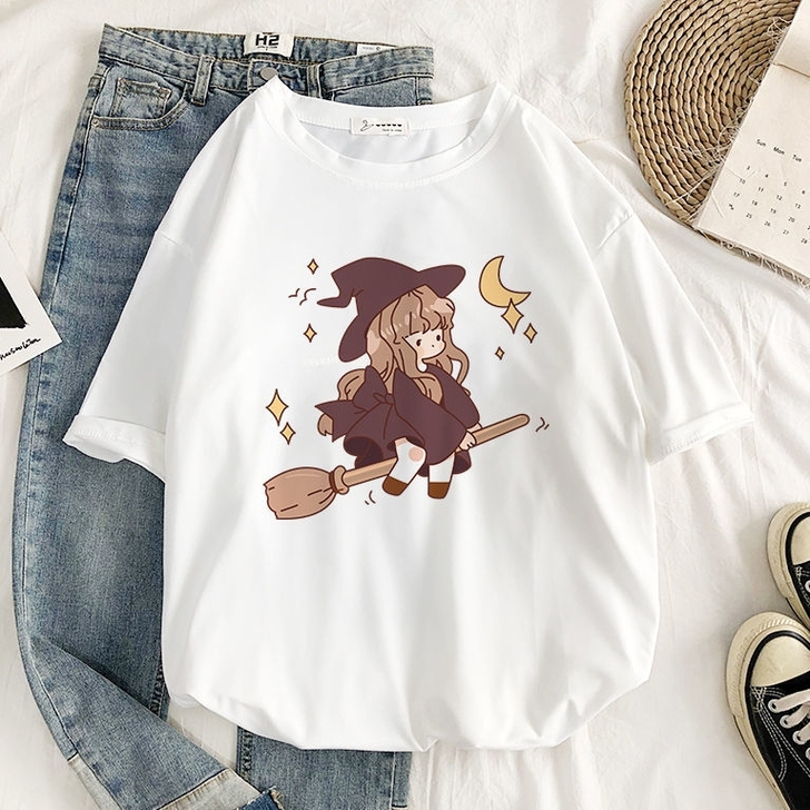 实体店倒闭亏本清了    白色短袖女T恤