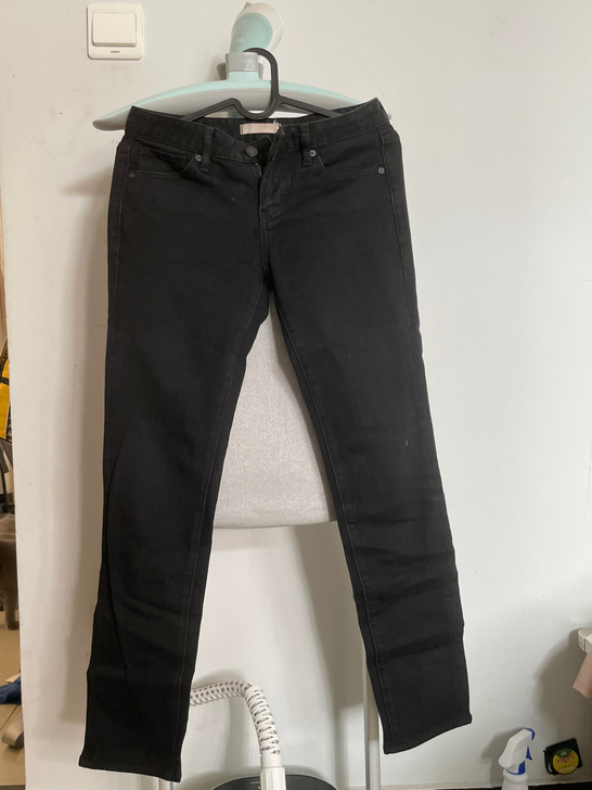 优衣库 155/62A 黑色牛仔裤
