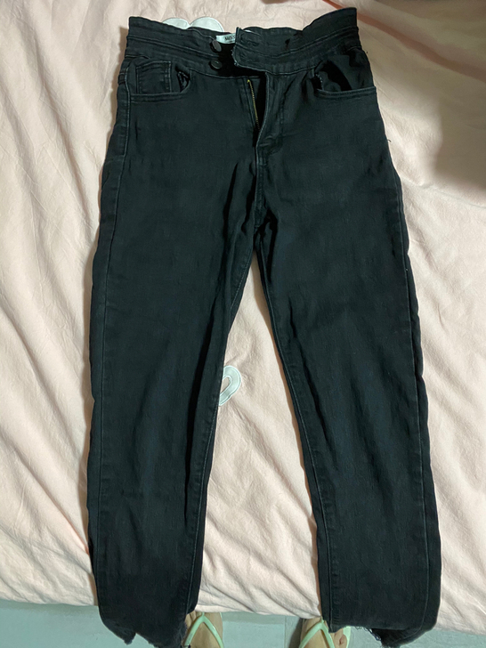 高腰牛仔裤百搭120斤内都能穿