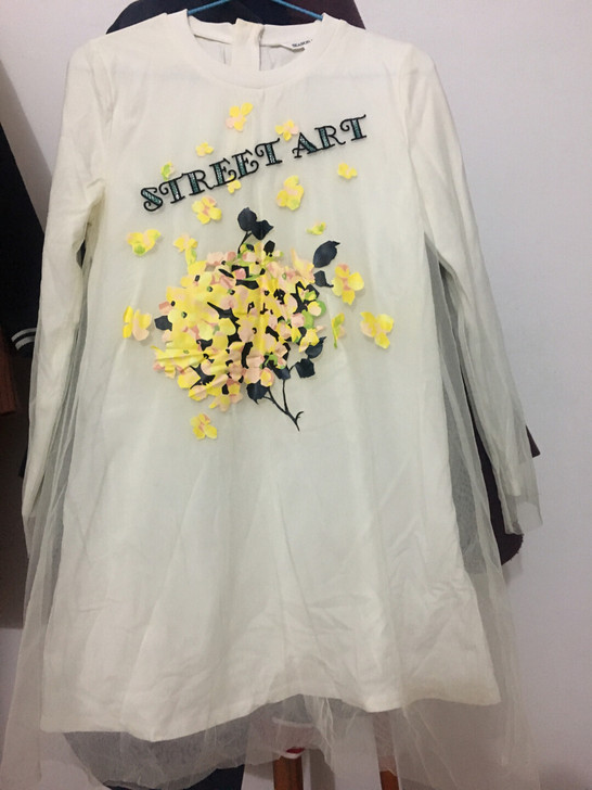 季候风专卖店买入，长袖A字版休闲连衣裙，s...