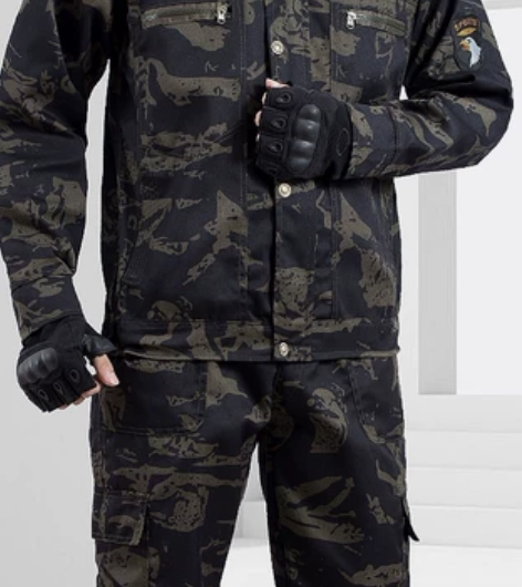 全新工地耐磨迷彩服春秋款加厚套装 劳保服汽...