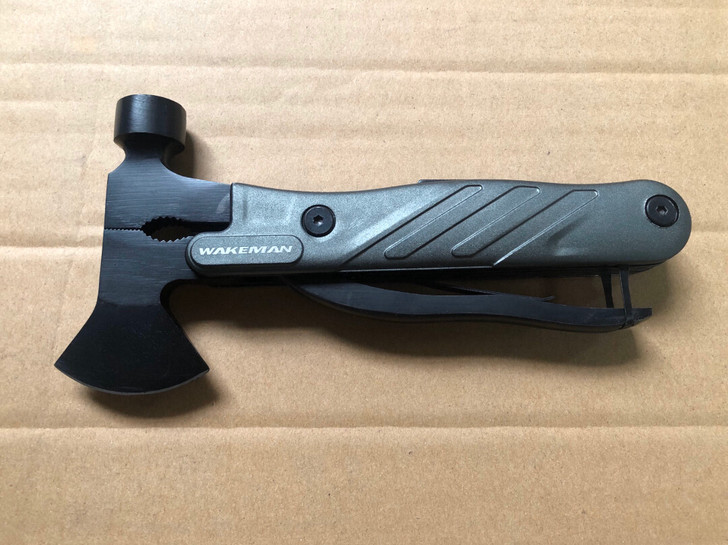 多功能斧头锤工具钳野营斧锤救生锤家用多用汽...