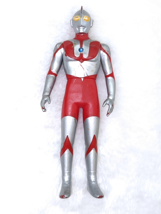 日版初代奥特曼17cm2000版软胶万代玩...