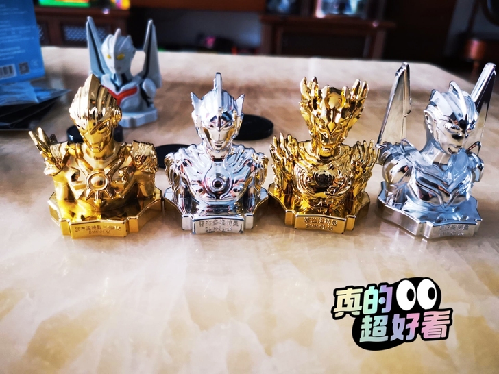 卡游奥特曼卡片盲盒手办玩具GMR卡胸像印章...