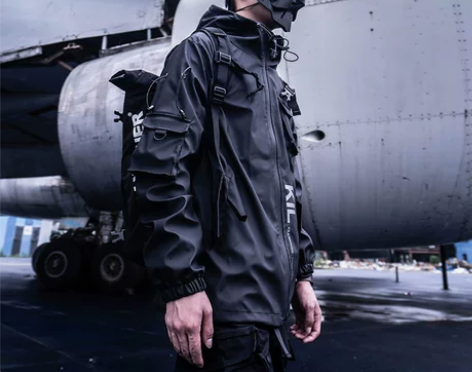 KILLWINNER 死飞机能冲锋衣多口袋...
