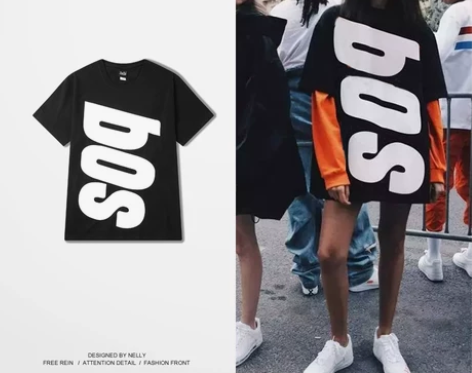 街拍时尚街头滑板死飞男女印花TEE恤 潮涂...