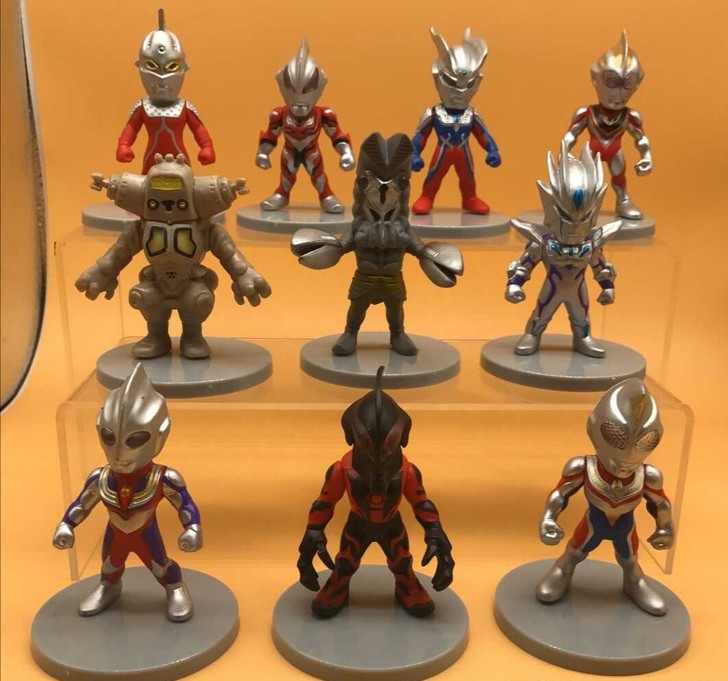 奥特曼手办q版奥特曼摆件咸蛋超人泰罗赛罗欧...