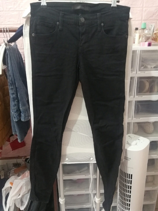 GENETIC 黑色牛仔裤 长裤修身休闲小...