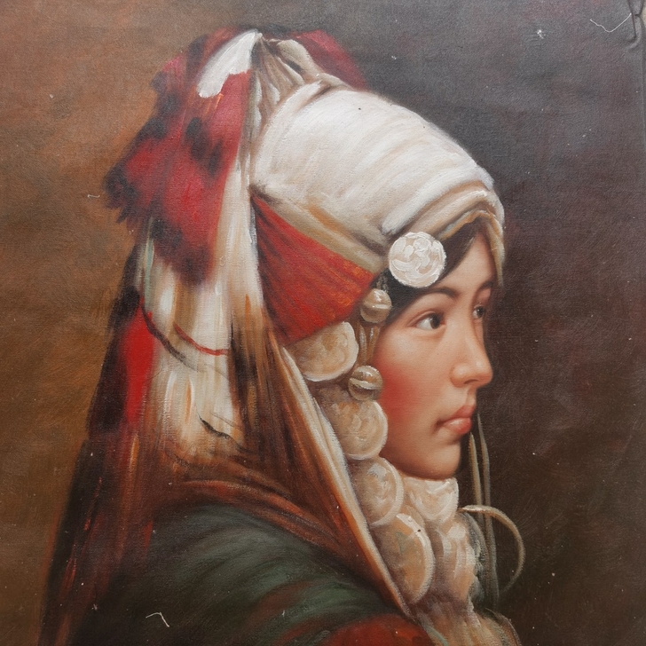 油画张利之作品，尺寸：70x100㎝