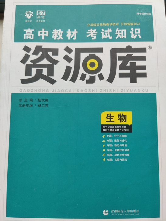 高中教材《资源库》，高考毕业几乎没用，只有...
