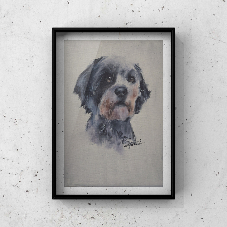 自绘油画，含内框，希望能找到喜欢这些作品买...