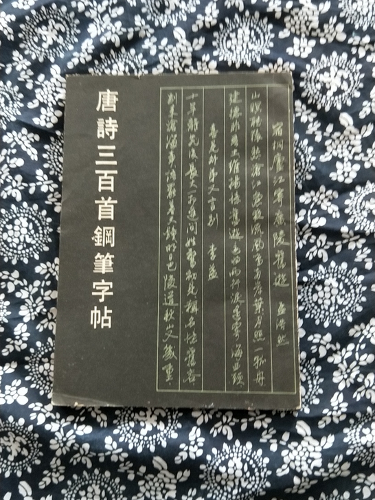 老钢笔字帖唐诗三百首钢笔行书字帖，八十年代...