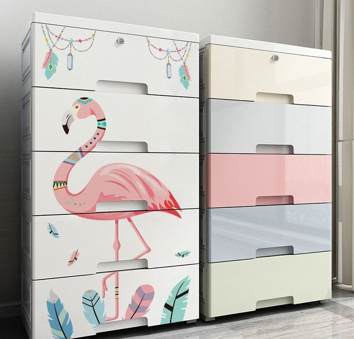 特大号加厚塑料收纳箱盒抽屉式收纳柜子多层储...