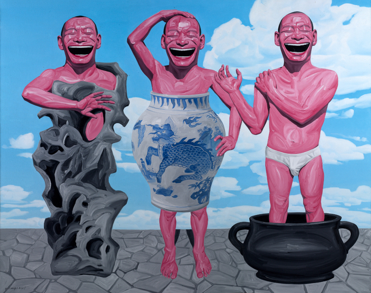 岳敏君系列作品 微喷油画 材质:防水油画...