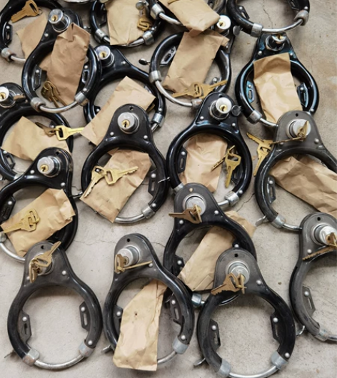 老二八大杠飞鸽自行车车锁，库存全新，正常使...