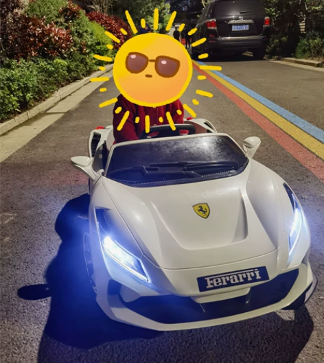 法拉利 儿童电动车8成新左右 宝宝一岁多时...