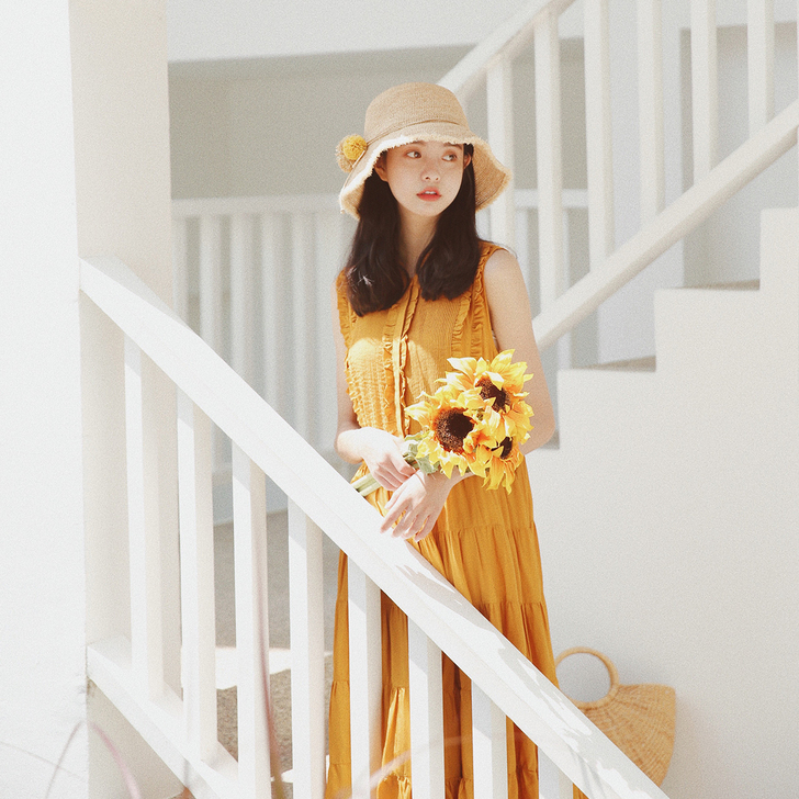 范智乔 长裙女夏2017新款文艺森女系仙裙...