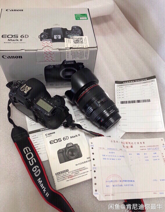 佳能6D2套机带24-105镜头 6d2相...