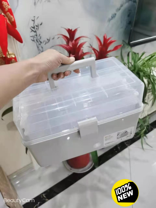 禧天龙 多功能药箱 急救箱 化妆品收纳箱 ...