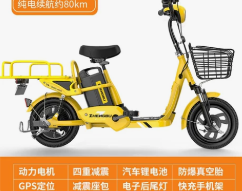 【狂欢价】正步踏板外卖电动车新国标长跑王电...