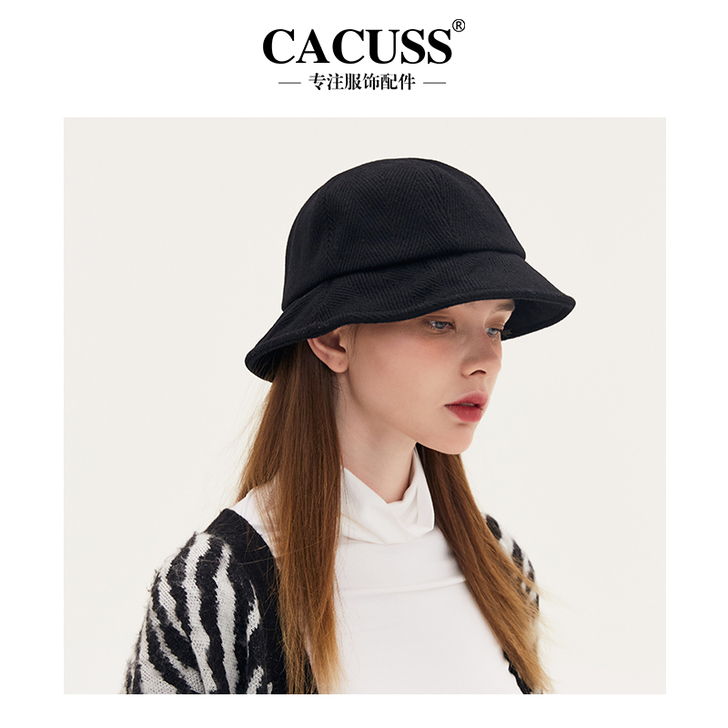 Cacuss 帽子遮阳帽英伦风呢子帽