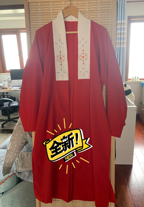 怀孕退圈出玉术汉服全新红色宋褙子(29.9...