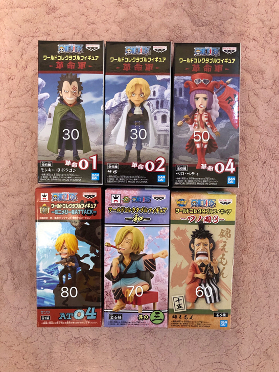 海贼王 WCF 7cm 和之国3，革命军，...