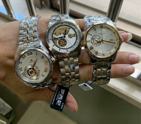 正品罗西尼表6617.6523,经典机械男...