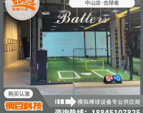 模拟棒球发球机 室内棒球打击馆