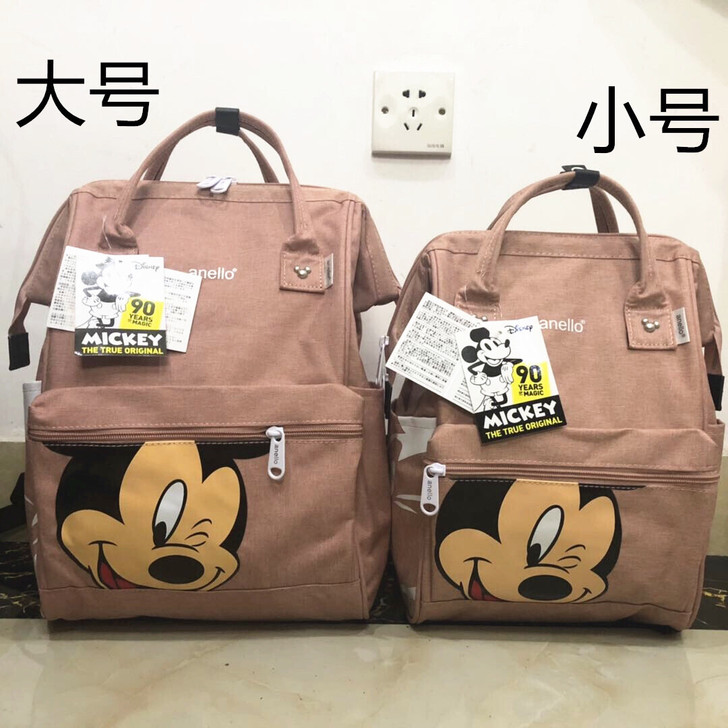 全新包邮日本乐天双肩包迪士尼联名米奇印花卡...